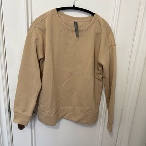 SMALL Mondetta Women's Beige Crew Neck Sweater